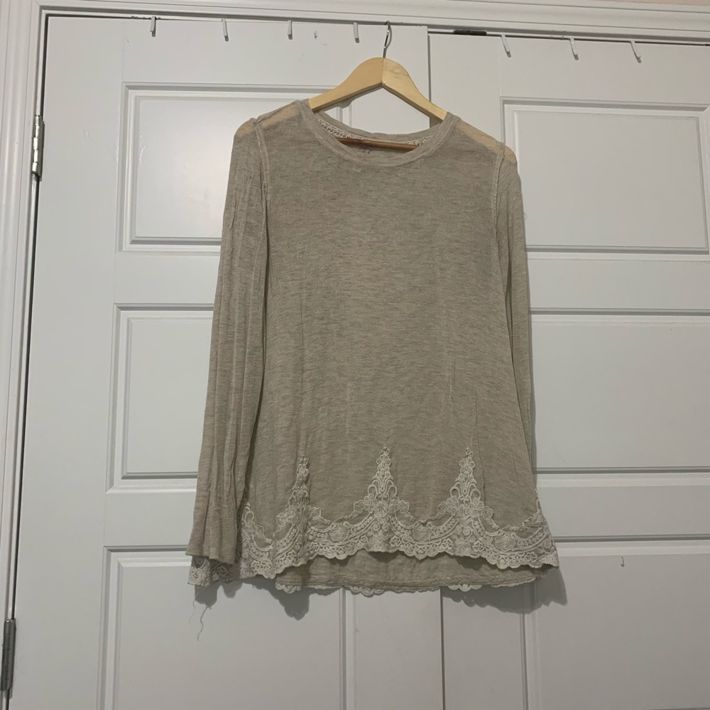 Sheer Cream Top